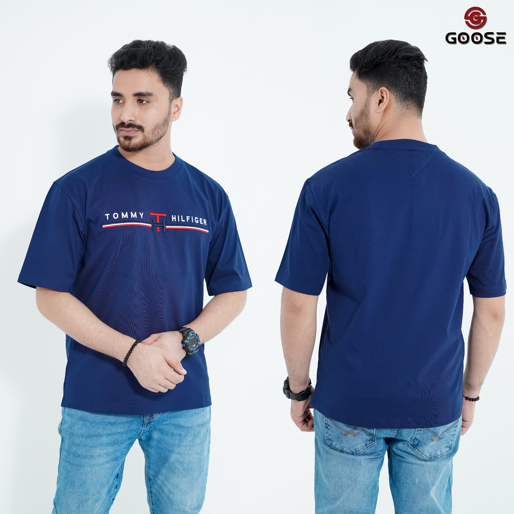 Tommy Hilfiger embriodary Drop shoulder