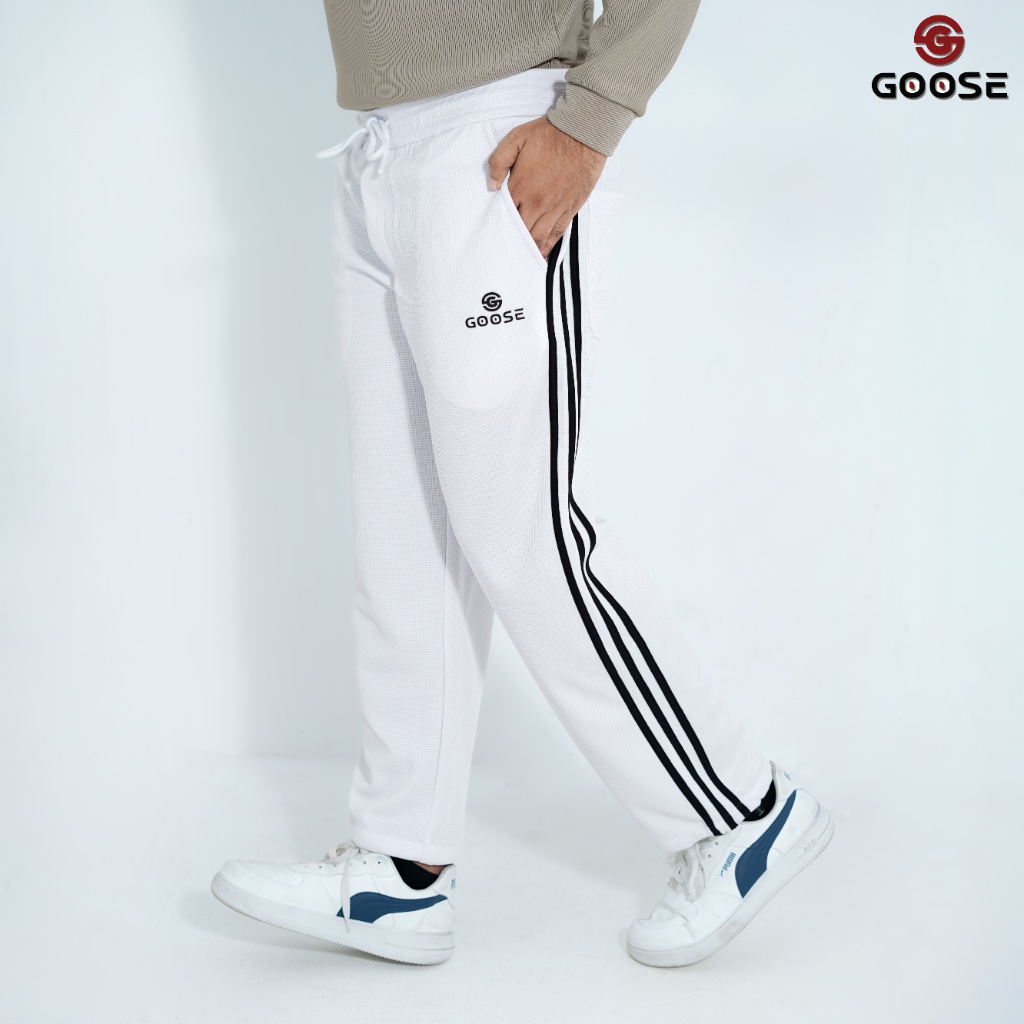 Goose Ball Print Fabrics Baggy Trouser