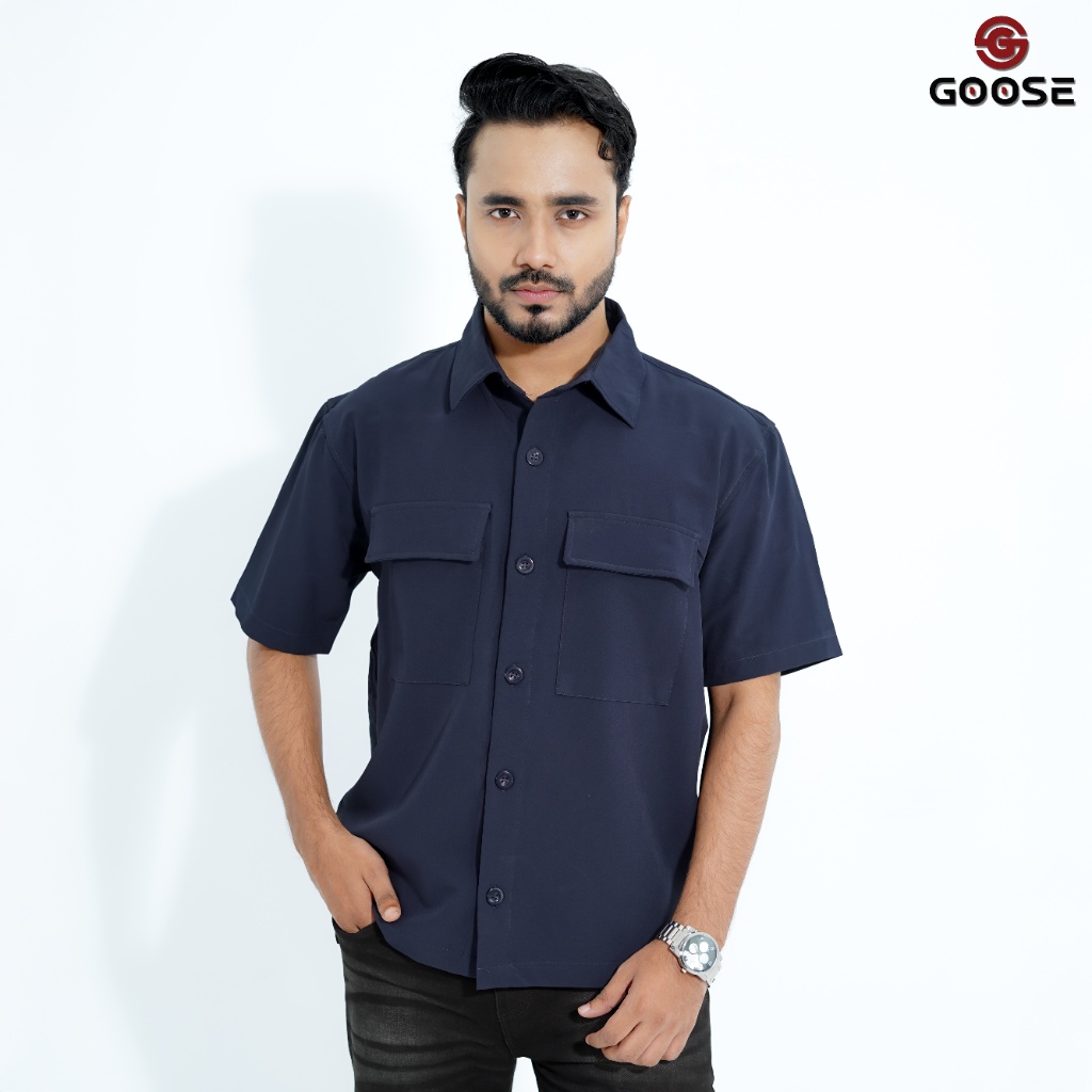 Double Pocket Drop Shoulder Shirt