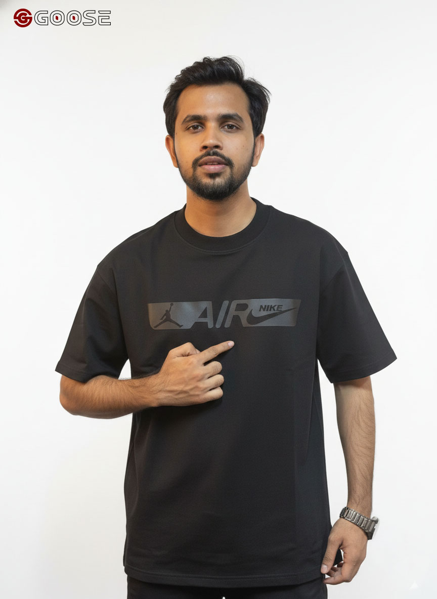 Goose Nike Print Drop Shoulder Tee