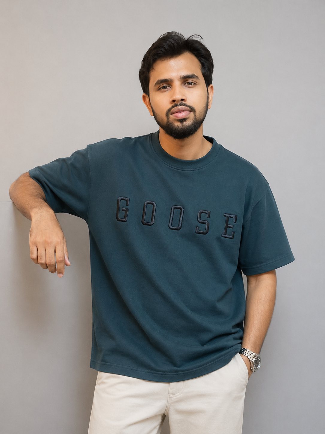 Goose Cross Terry  Shoulder tee